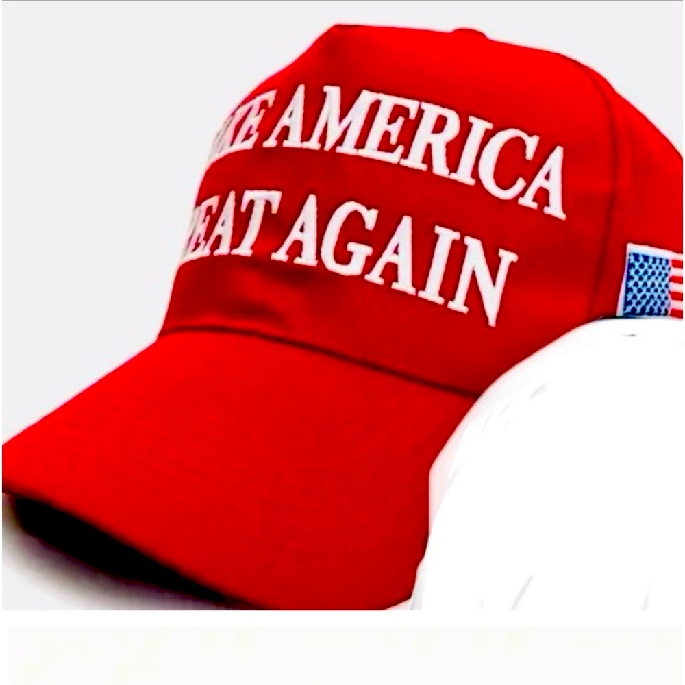 Trump Red Hat and a black hat